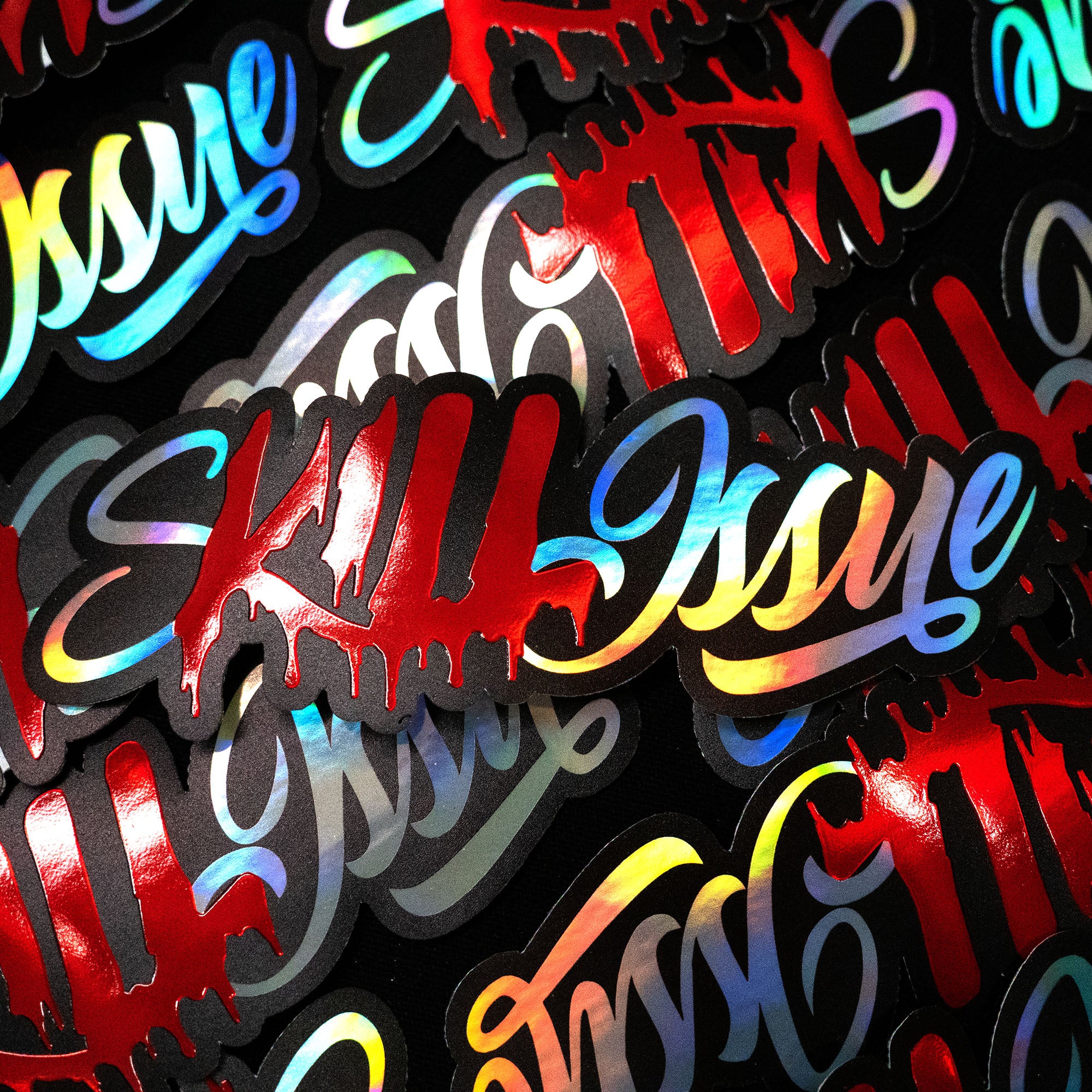 "sKILL issue" Holo Sticker